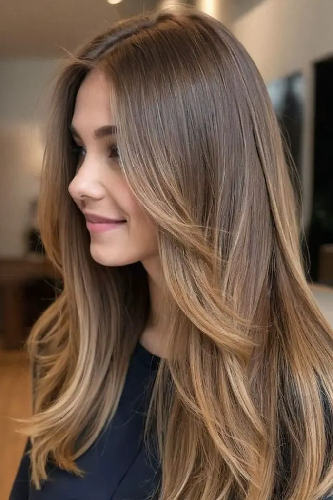 28 Best Hair for Round Face Shape Ideas 22 20. Long Straight Locks Simplicity