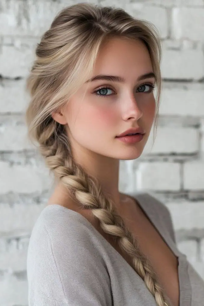 29 Cute Slick Hairstyles 22 20. Mega Slick Fishtail Braid