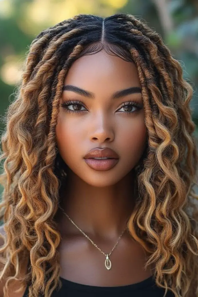 28 Great Female Loc Styles 22 20. Mocha Ombre Locs