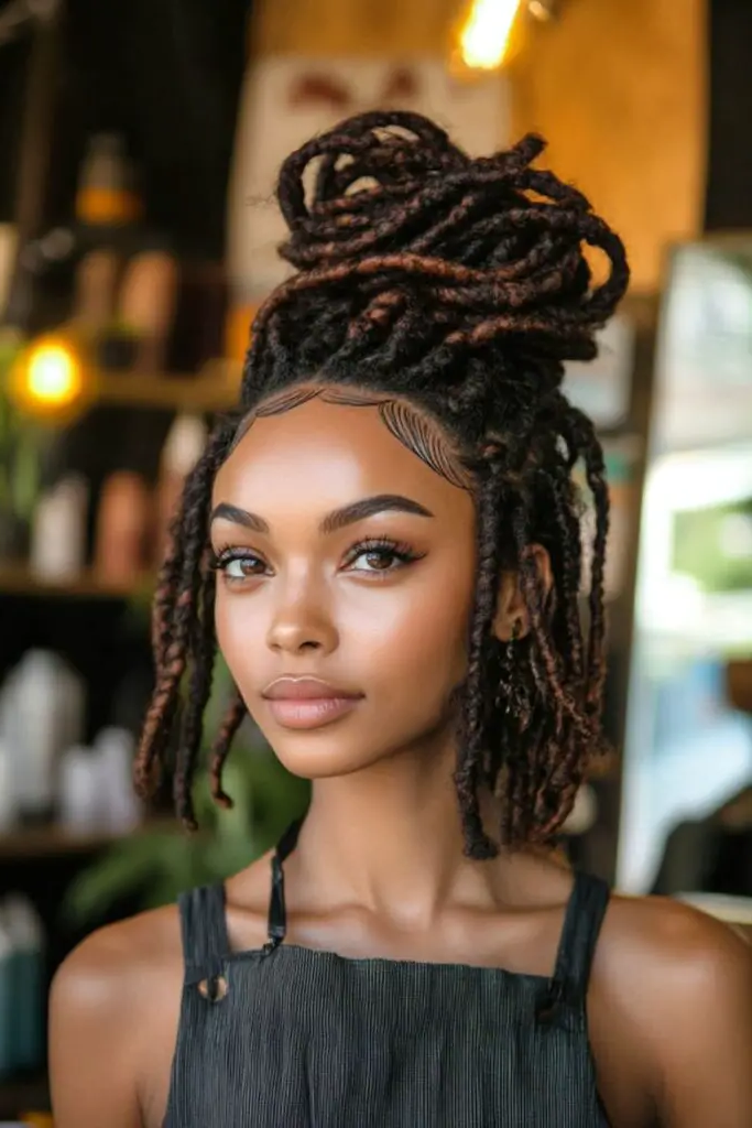 20. Sculptural Locs Tower