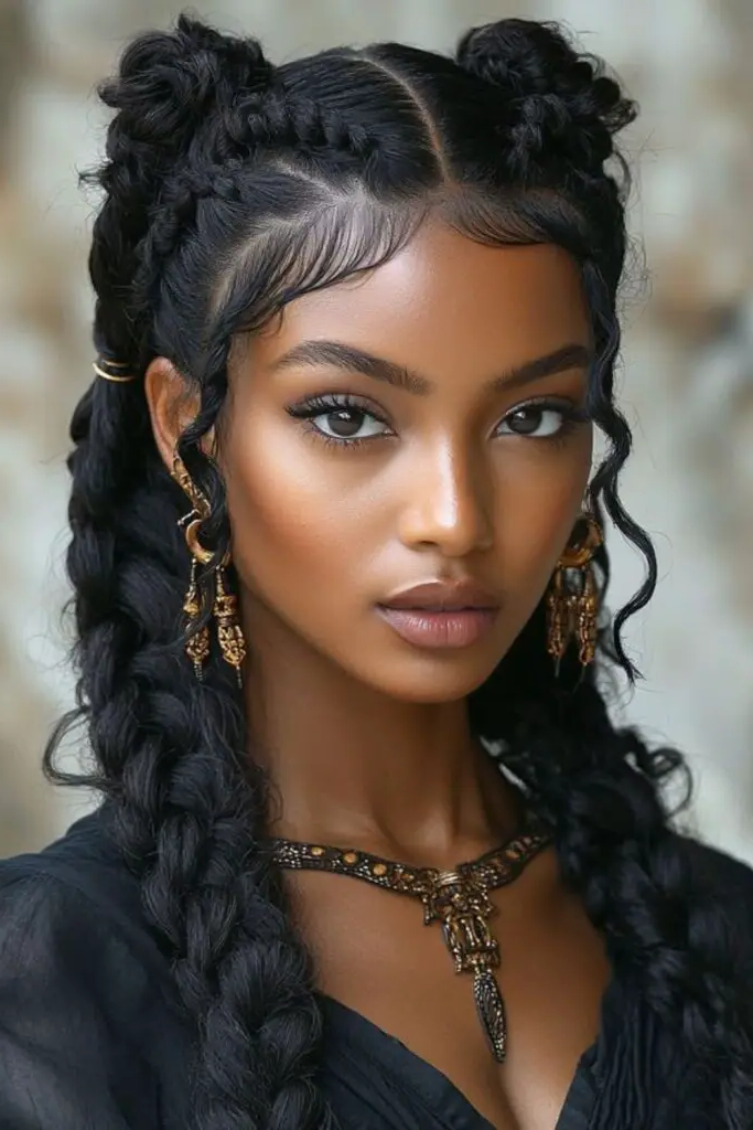 29 Brilliant Brazilian Wool Hairstyles 22 20. Wool Fishtail Braid