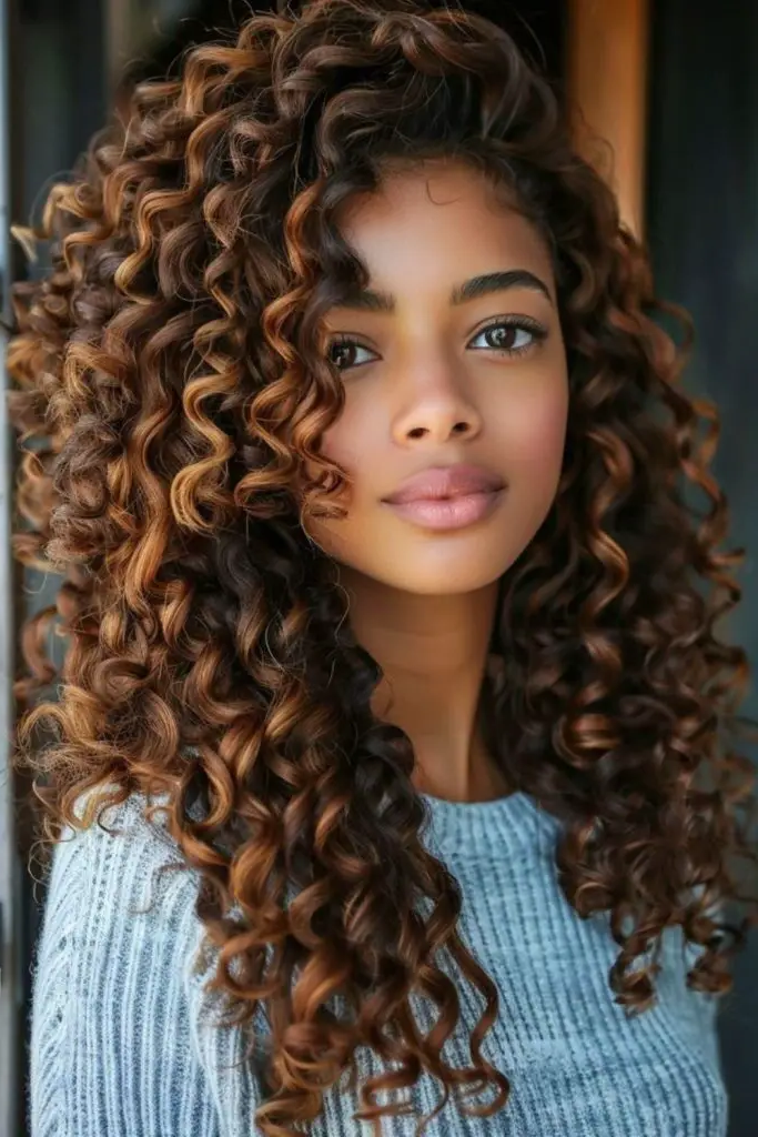 27 Best Crochet Hair Ideas 23 21. Bronze Spiral Radiance