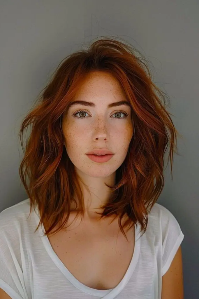 27 Cute Medium Length Haircuts 23 21. Chic Choppy Cut