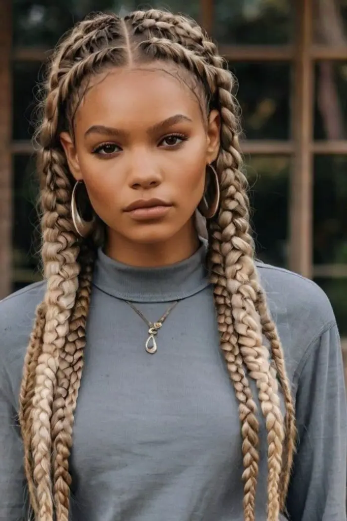 27 Best Winter Hair Braid Ideas 22 21. Crystal-Laced Cornrows