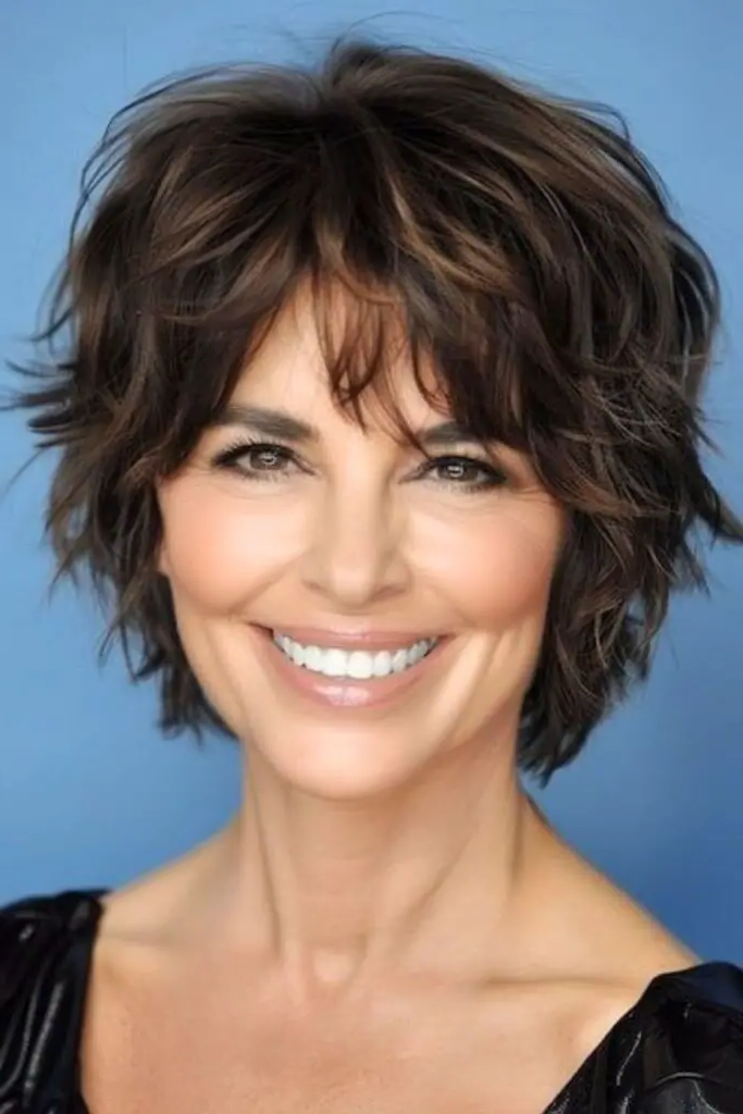 29 Best Bobs for Thin Hair Older Women Ideas 23 21. Layered Shag Bob