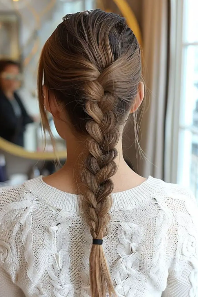 27 Best Hairdos for Thin Hair Ideas 23 21. Loose French Braid