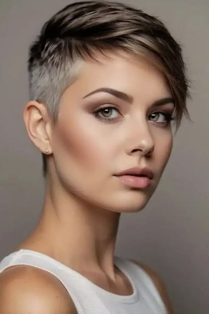 28 Super Short Pixie Cuts Inspirations 23 21. Razor-Cut Boldness