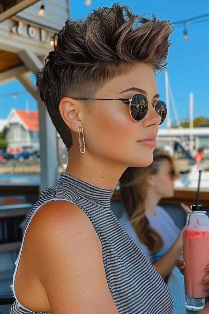 27 Trendy low cut hairstyles 23 21. Short Faux Hawk Edgy