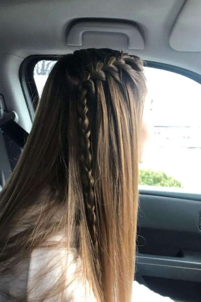 29 Gorgeous Soccer Hairstyles 23 21. Waterfall Braid Enchantment