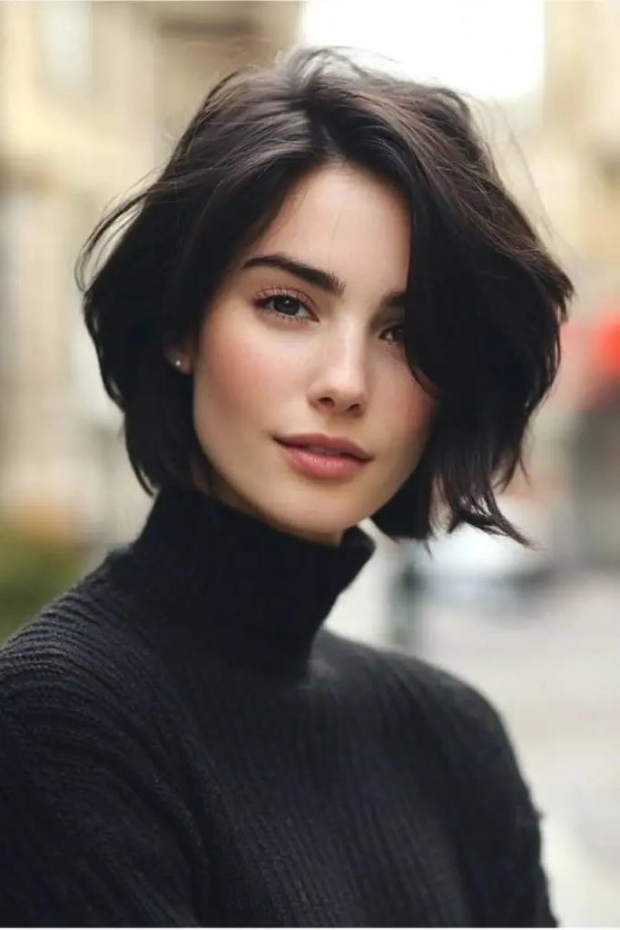 29 Short Bob for Thin Hair Ideas 24 22. Cropped and Tousled Edge