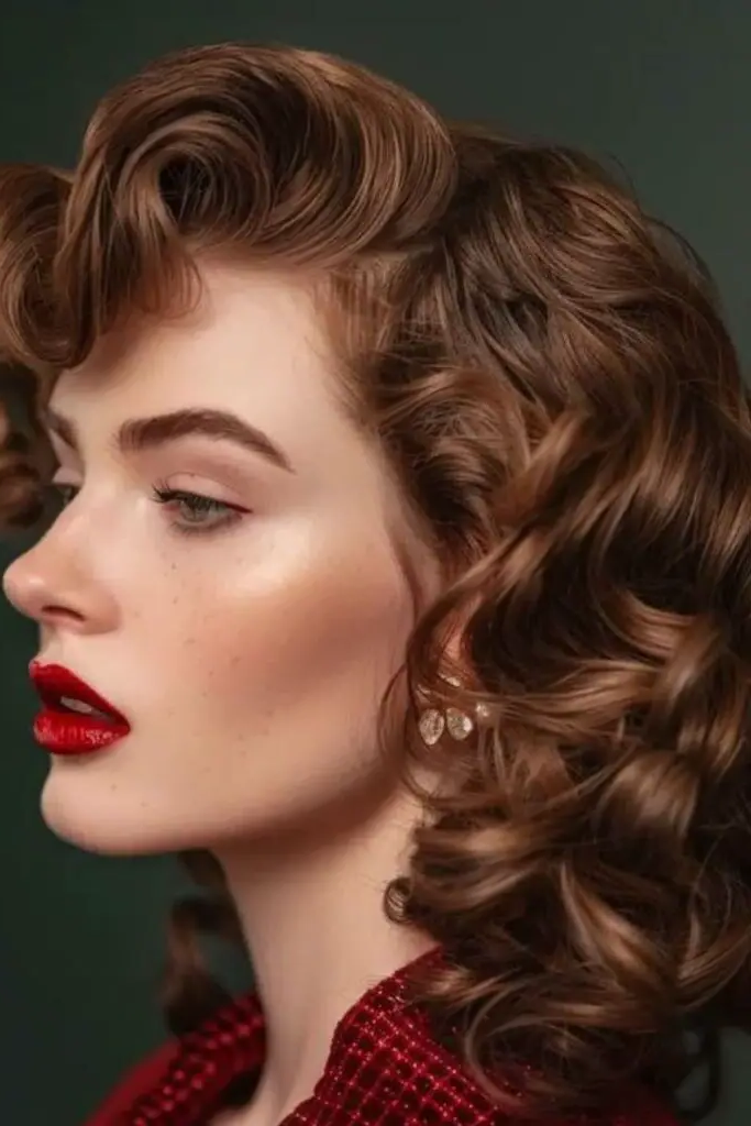28 Best Lace Frontal Hairstyles 24 22. Glamorous Retro Curls