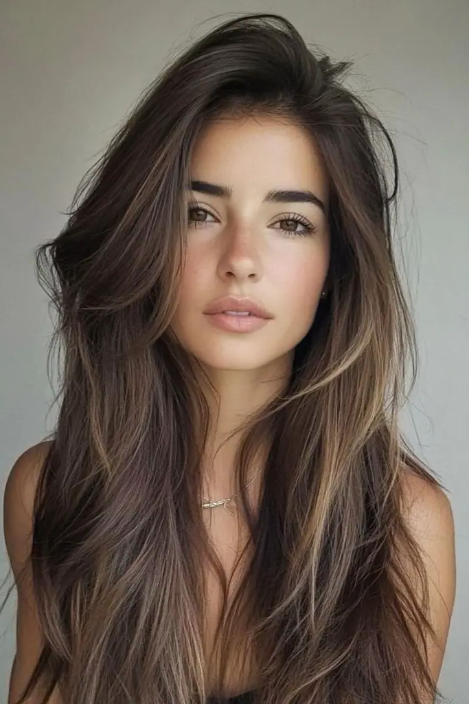 28 Best Haircuts for Thin Fine Hair Long 24 22. Long Layers with Subtle Highlights