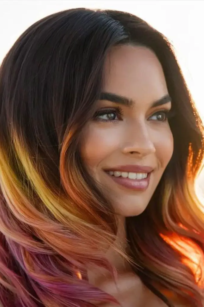 22. Ombre Ember Cascade