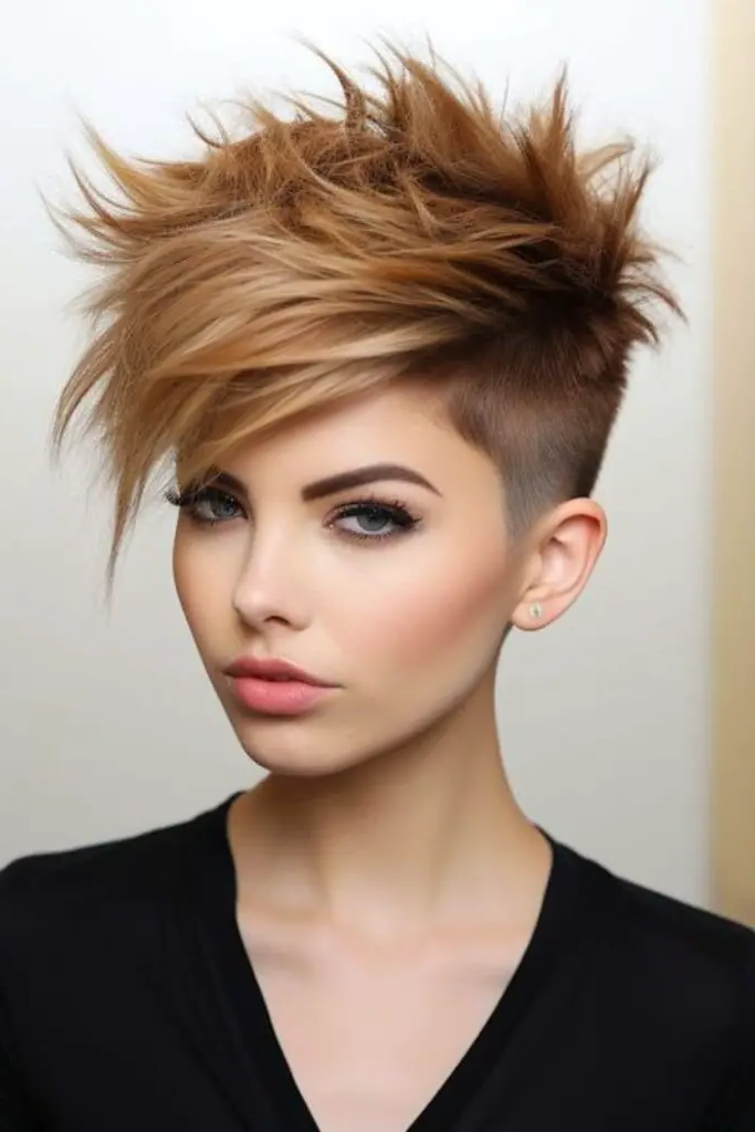 28 Best Short Asymmetrical Hairstyles 24 22. Spiked Asymmetrical Cut
