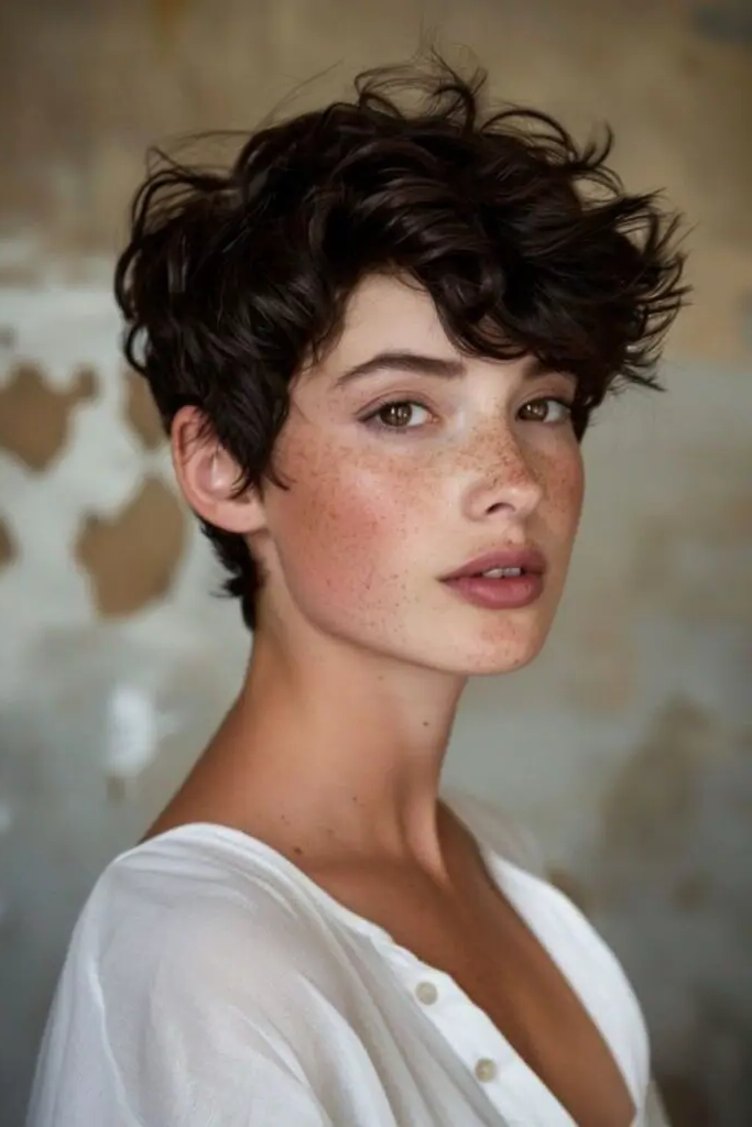 22. The Soft Curly Pixie