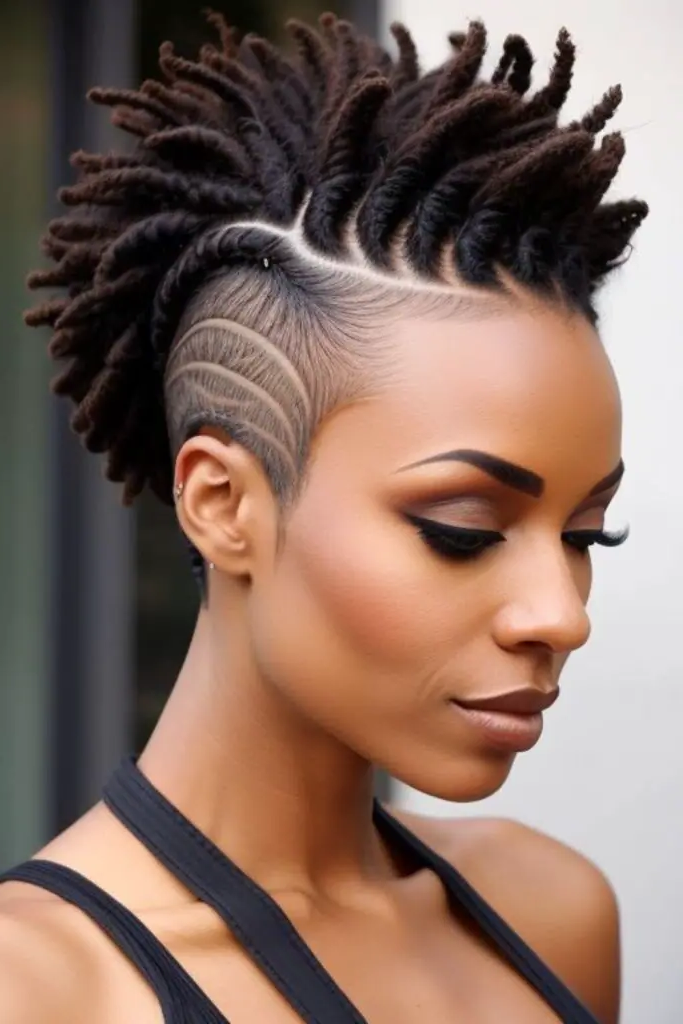 28 Small Dreads Black Women Ideas 24 22. Undercut Boldness