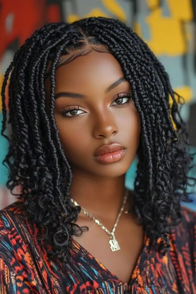 28 Great Female Loc Styles 25 23.Feathered Locs