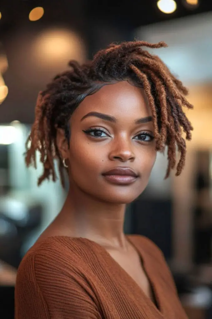 28 Best Dreads Short Hair Styles 25 23. Dyed Tips Playfulness