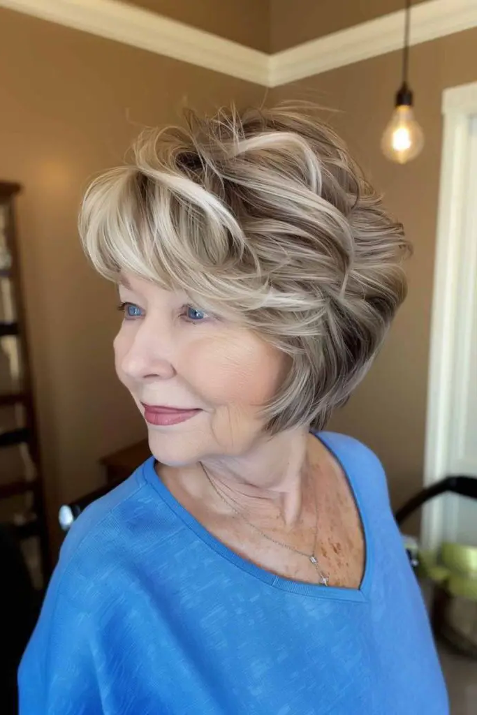 29 Best Sassy Hair Older Women Hairstyles 25 23. High-Volume Halo