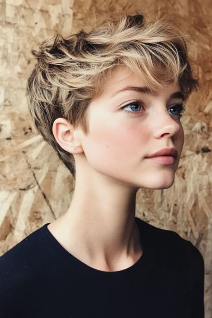 28 Super Short Pixie Cuts Inspirations 25 23. Messy Chic Tousle