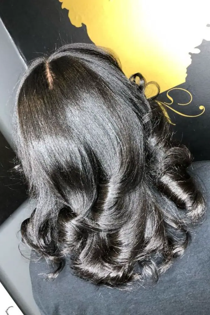 23. Pin-Curled Silk Press