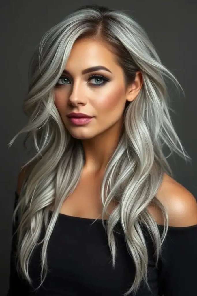 29 Grey Blonde Hair Ashy Highlights 25 23. Platinum Fog Rush