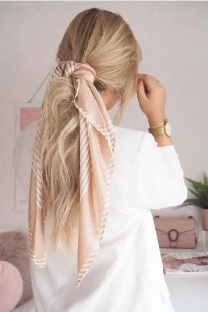 23. Softly Tied Scarf Pony