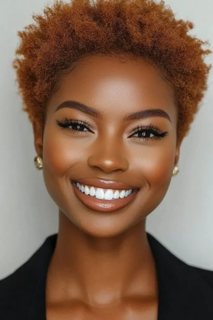 29 Best Black Baddies Hairstyles to Try 24 23. Tapered Golden Glow Afro