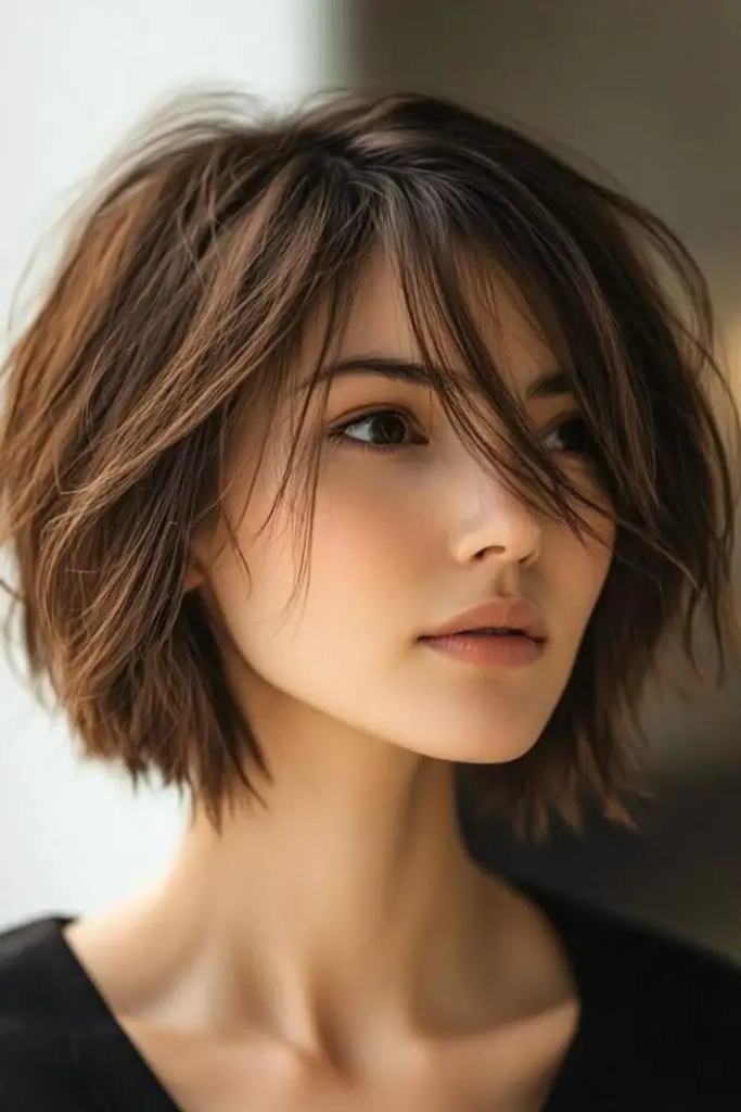 28 Best Choppy Layered Bob Hairstyles 25 23. The Structured Chaos Bob