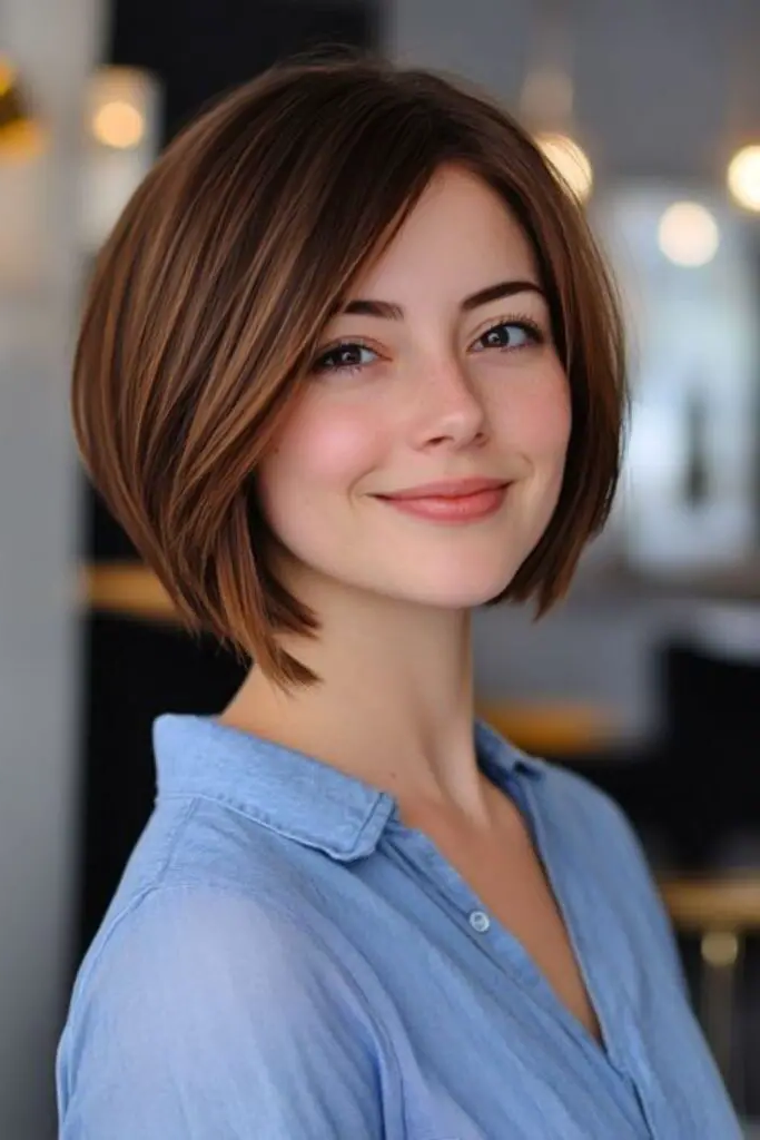 29 Awesome Angled Bob Hairstyles 26 24. Autumn Cascade Bob