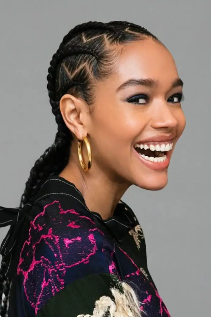 28 Best Volleyball Hairstyles Easy 25 24. Battle-Ready Zigzag Braids