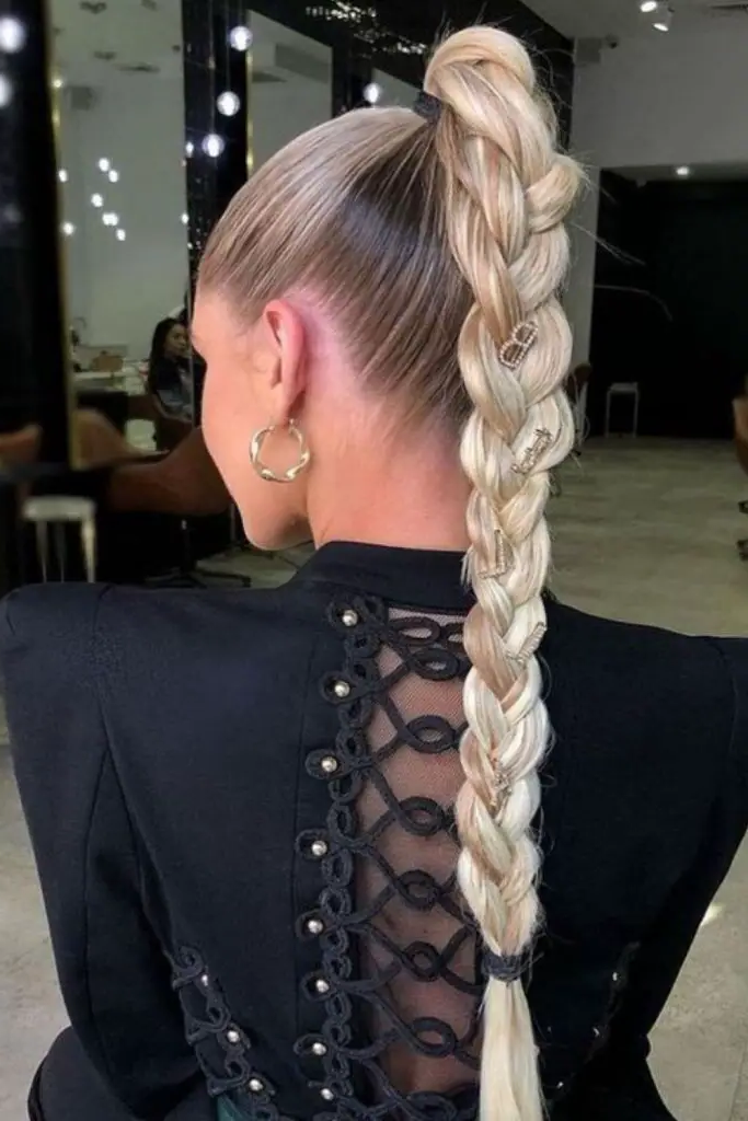 29 New Braided Hairstyles 26 24. Braided Ponytail Extravaganza