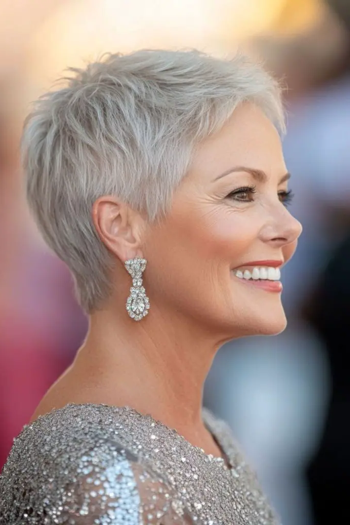 29 Best Sassy Hair Older Women Hairstyles 26 24. Playful Pixie Layers