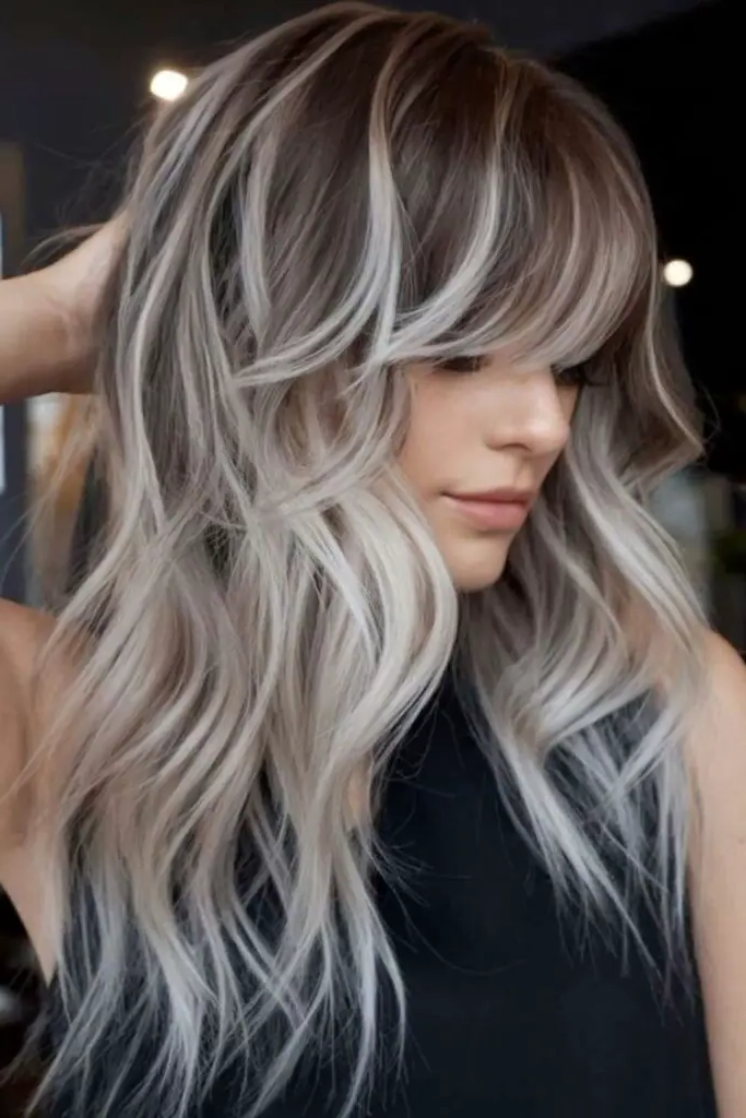 29 Grey Blonde Hair Ashy Highlights 26 24. Smoky Quartz Tresses