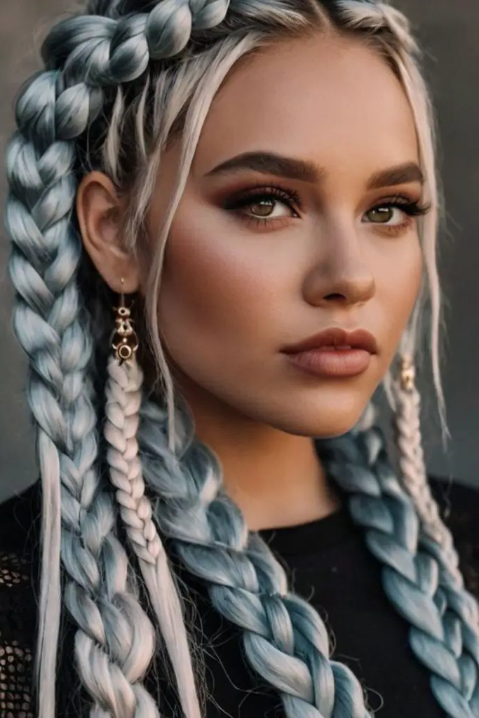 28 Best Volleyball Hairstyles Easy 26 25. Frosted Ice Braid Wrap