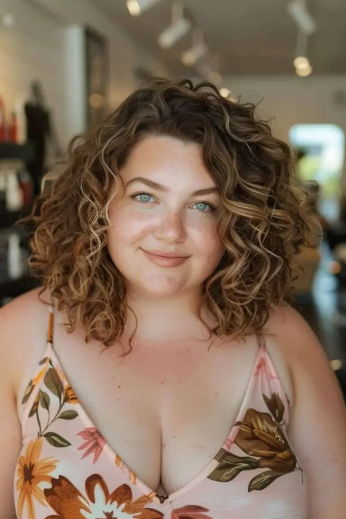 27 Gorgeous Haircuts for Round Chubby Faces 27 25. High Volume Curls