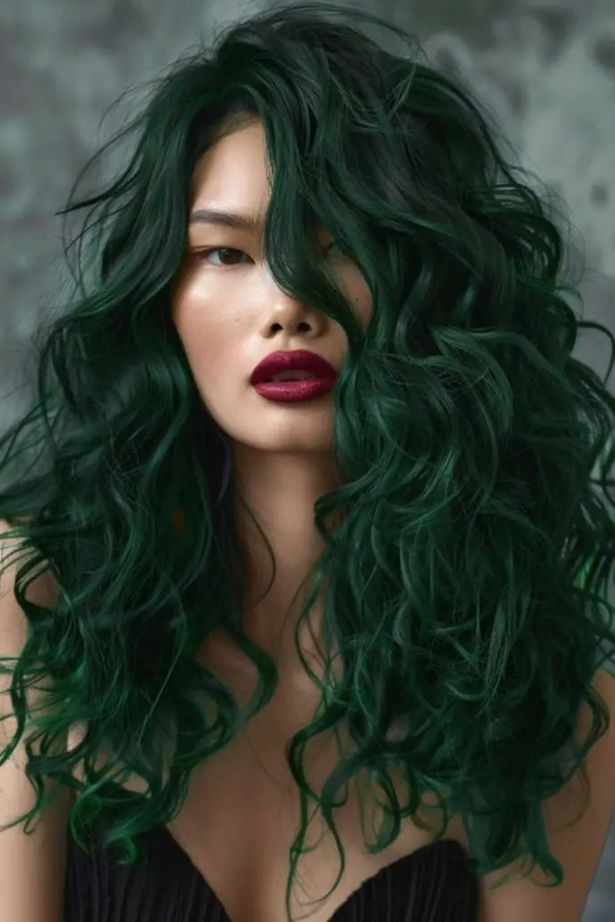28 Beautiful Deep Wave Hairstyles 27 25. Jade Ripple Layers