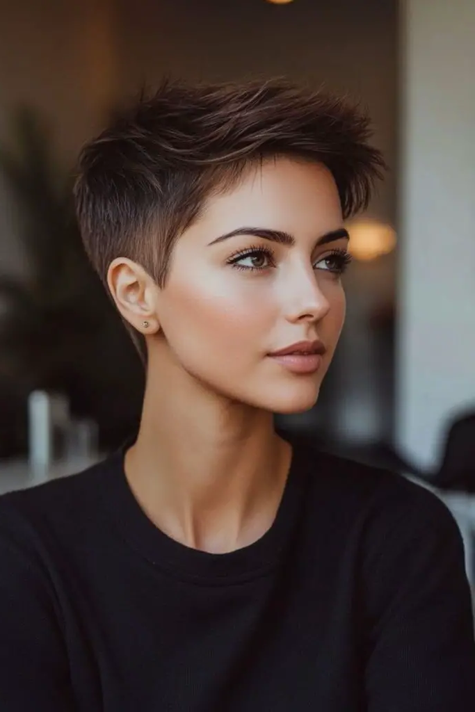 28 Super Short Pixie Cuts Inspirations 27 25. Minimalist Tapered Pixie
