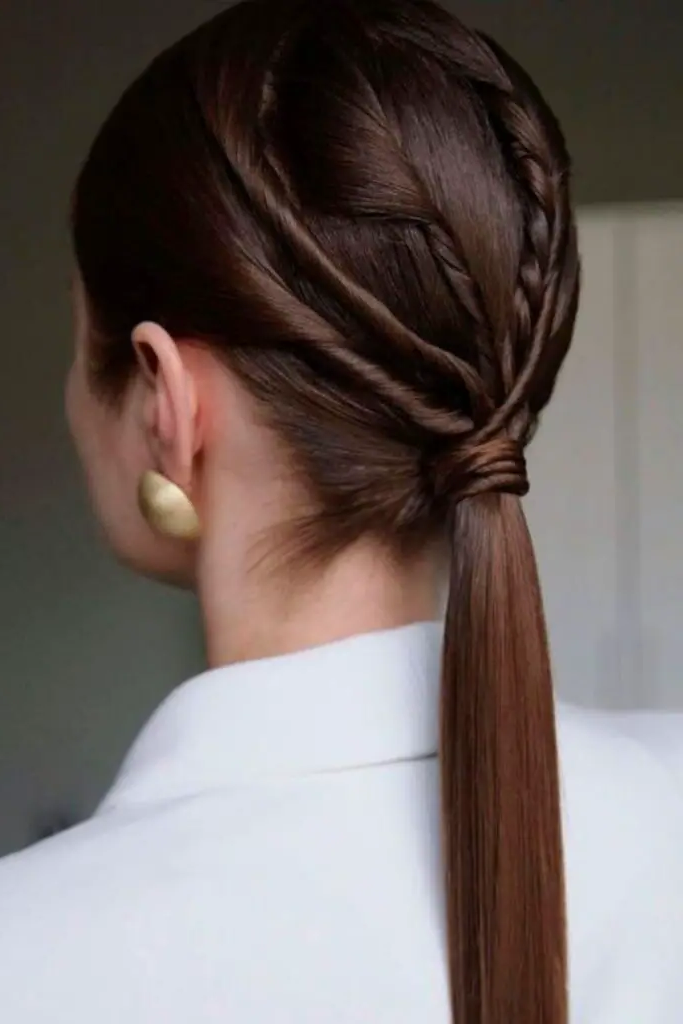 25. Sleek Low Pony Grace