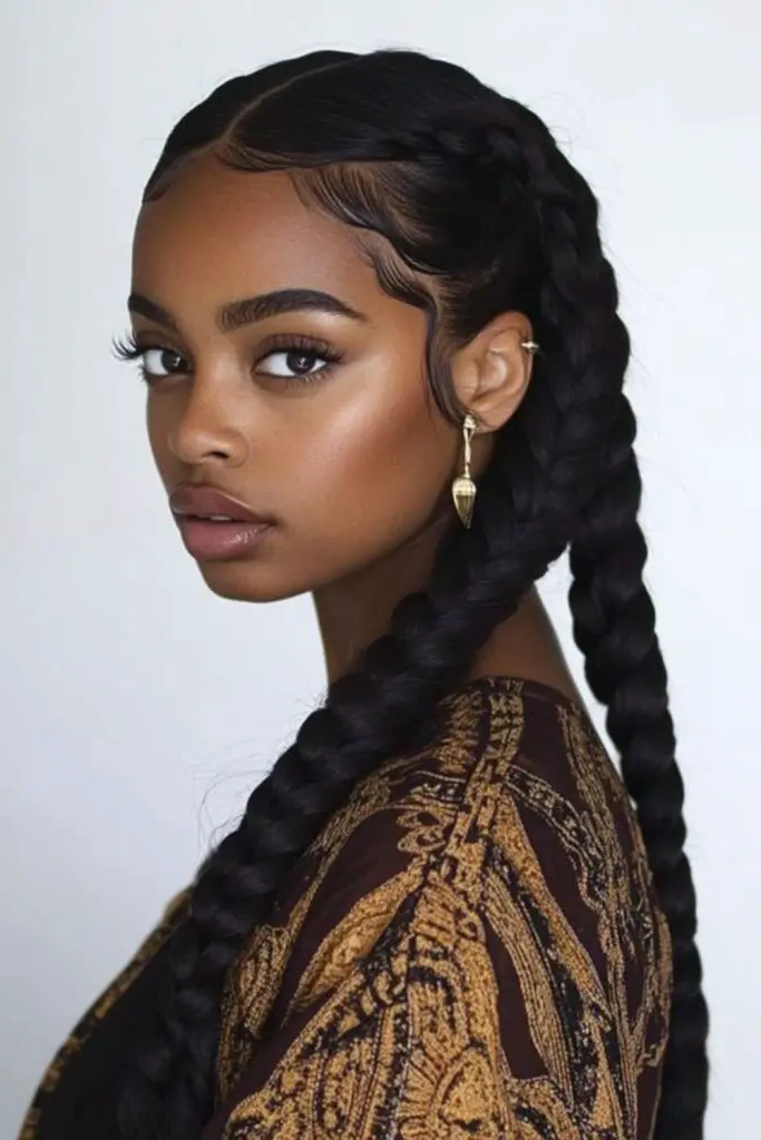 28 Best Lace Frontal Hairstyles 28 26.Loose Fishtail Braid