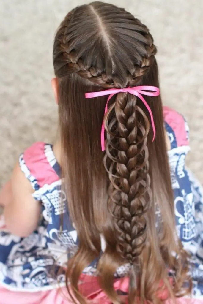 29 Cute Toddler Braids Hair Ideas 28 26. Double Waterfall Delight