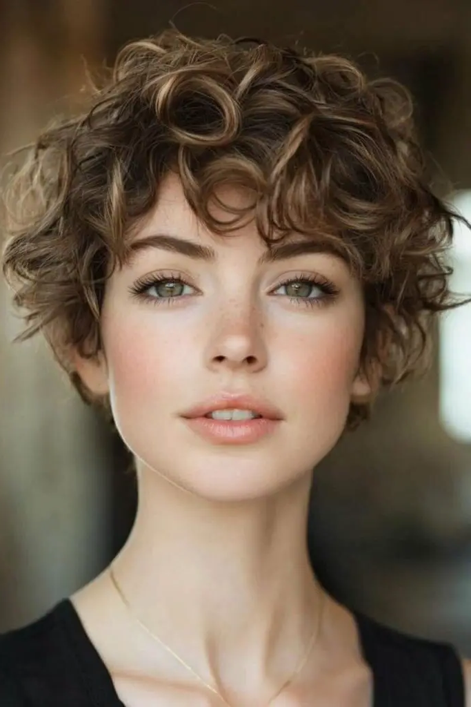 28 Stunning Curly Pixie Hairstyles 28 26. Earthbound Vine Tangle