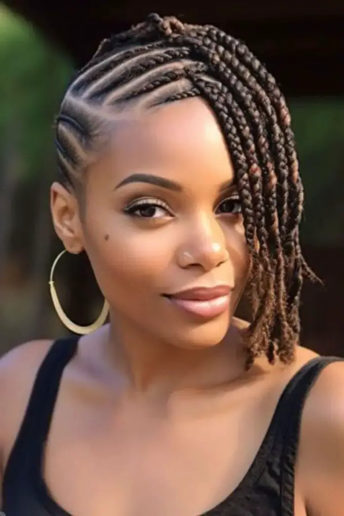 29 Gorgeous Micro Braids Hairstyles 28 26. Faux Hawk Micro Braids