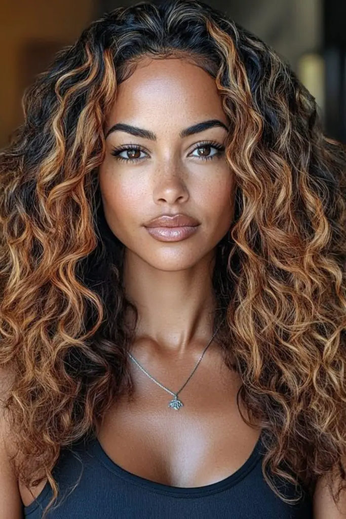 28 Beautiful Deep Wave Hairstyles 28 26. Golden Bronze Waves