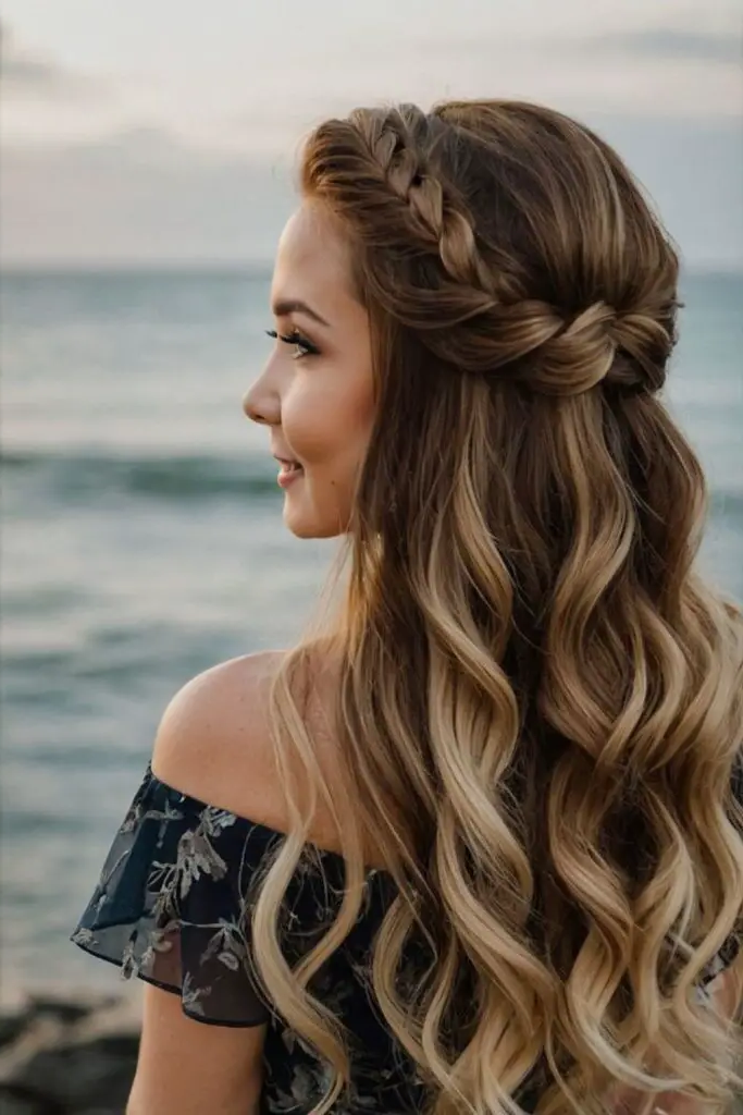29 Top Spring Hairstyles for 2025 28 26. Half-Up Twisted Crown