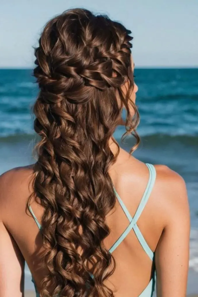 29 New Braided Hairstyles 28 26. Mermaid Wave Braids