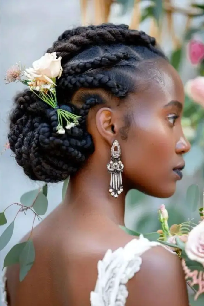 28 Stunning Bridal Locs Hairstyles 28 26. Minimalist Loc Twist Bun