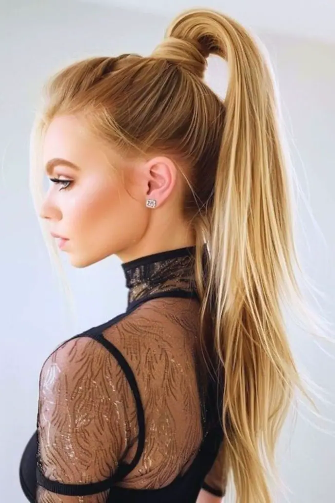 28 Best Haircuts for Thin Fine Hair Long 28 26. Sleek High Ponytail with Volume