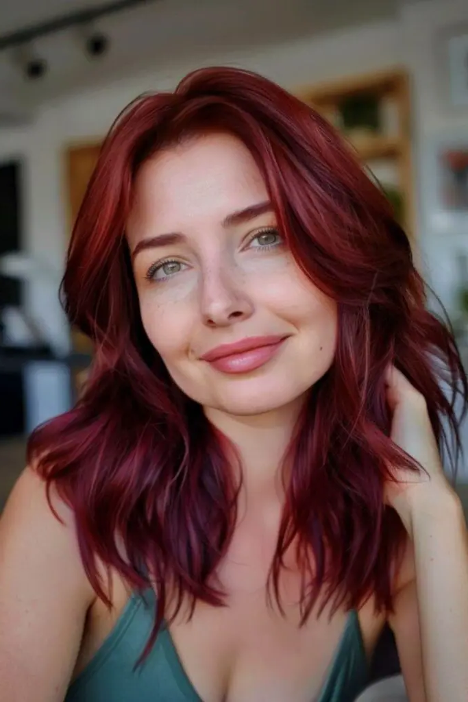 29 Dark Cherry Coke Hair Color Ideas 28 26. Smoldering Cola Brûlée