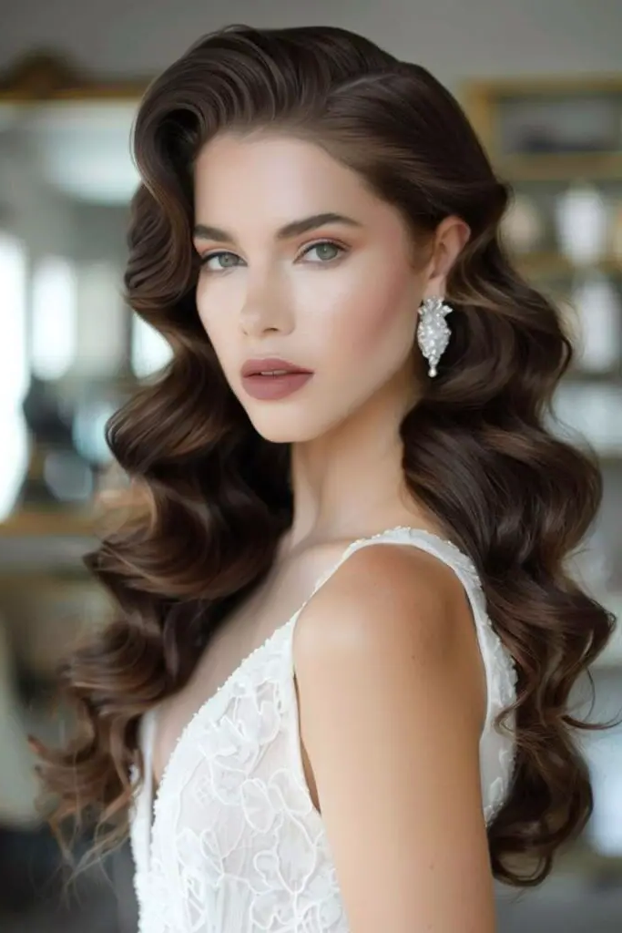27 Simple Hairstyles for Long Hair 28 26. Soft Curl Pin-Back Delight